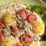 Яичница с помидорами.