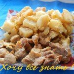 Свинина, запечённая с грибами в мультиварке