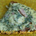 Омлет с сыром.