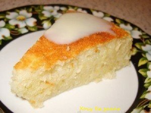Рецепт манного пирога с яблоками