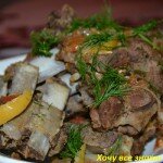 ароматные ребра баранины