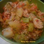 овощное рагу с фаршем