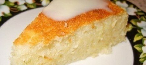Рецепт манного пирога с яблоками