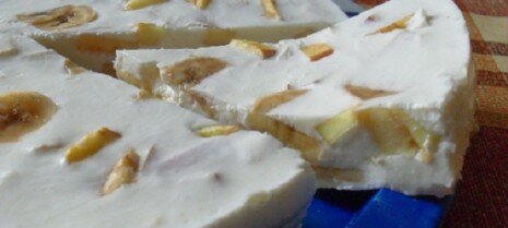 Суфле из сметаны с фруктами