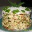 Бутербродный торт с грибами и курицей
