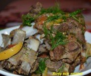 ароматные ребра баранины